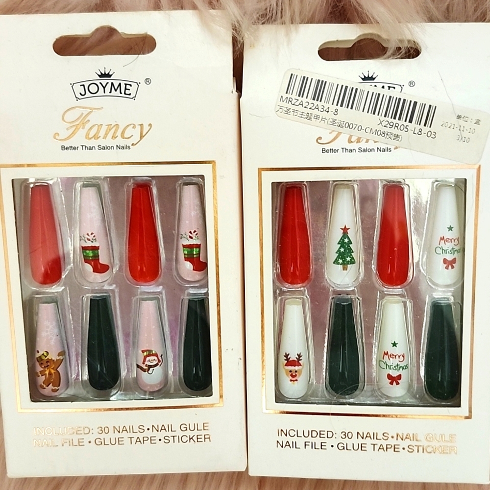 BOGO SALE!! Brand New JOYME HOLIDAY INSPIRED False Nails-XL